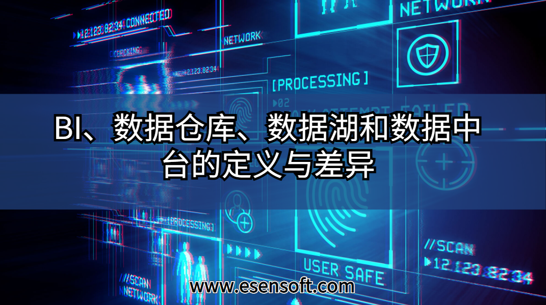 BI、数据仓库、数据湖和数据中台的定义与差异